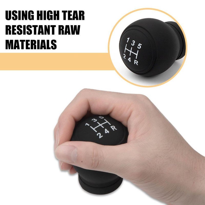 Universal Car Gear Shift Knob Cover, Anti-slip Stick Shifting Handle Protector Manual, Anti-Slip Silicone Vehicle Knob Gear Stick Protector, Automotive Shifter Transmission Protective Cover - Image 4